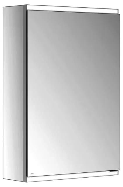 Keuco Royal Modular 2.0 SPS, bel. 80001, Vorb,1Steckd,sb-elox,500x700x160mm