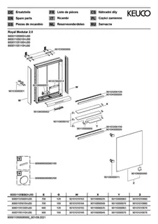 Keuco Royal Modular 2.0 SPS, bel. 80001, Vorb,1Steckd,sb-elox,500x700x160mm – Bild 3