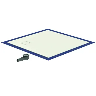 SD barr-frei Dusche Mineral 001 Quadrato 1000x1000 mm, Ablaufpos. 230/230 mm