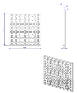 SD U-BauEL für Plan Plus QuadroU 1200x1200x20/30/40 mm