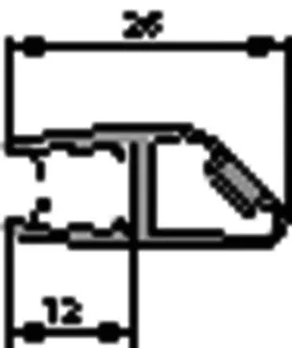 Kermi 6443 1x Magnetleiste 3270 20b Länge: 2000 mm