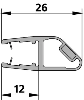 Kermi 6443 1x Magnetleiste 3270 20b Länge: 2000 mm – Bild 2