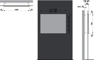 Laufen Einbaurahmenset FRAME 25 passend zu SPS H408603 – Bild 2