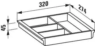 Laufen Ordnungssystem SPACE 274x320x45 für WTU weiß – Bild 2