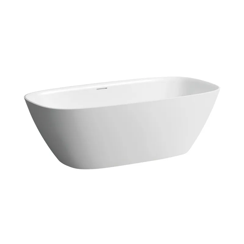Laufen freistehende Badewanne INO 750x1700x520 Sentec (Mineralgusswerkstoff) weiß