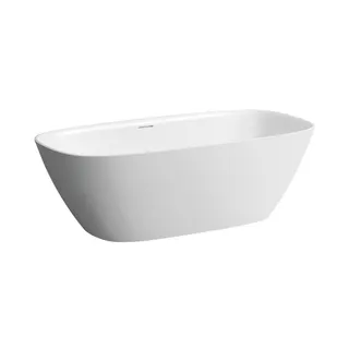 Laufen freistehende Badewanne INO 750x1700x520 Sentec (Mineralgusswerkstoff) weiß