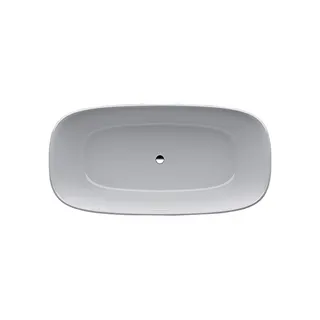 Laufen freistehende Badewanne INO 750x1700x520 Sentec (Mineralgusswerkstoff) weiß – Bild 2