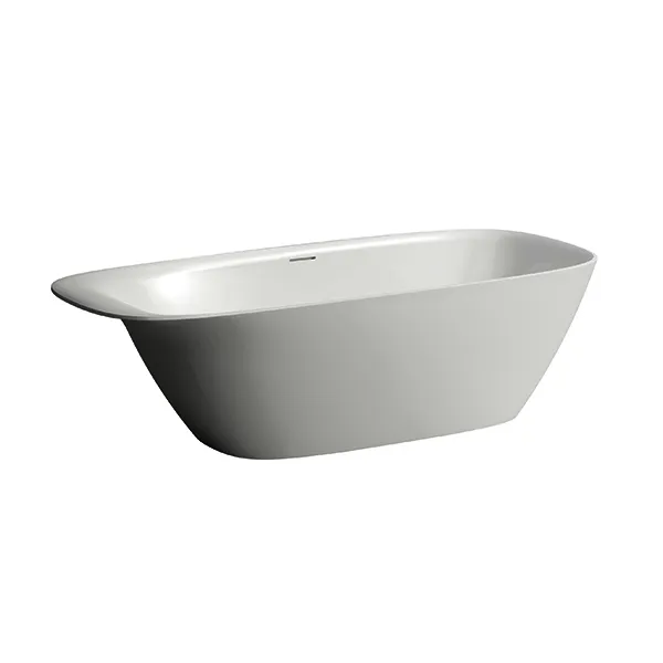 Laufen freistehende Badewanne INO 800x1800x520 Sentec (Mineralgusswerkstoff) weiß