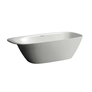 Laufen freistehende Badewanne INO 800x1800x520 Sentec (Mineralgusswerkstoff) weiß
