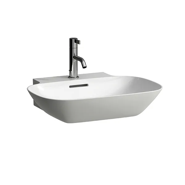 Laufen Waschtisch INO 450x560x145 1 Hahnloch mit Überlauf weiß