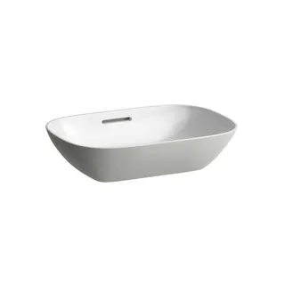 Laufen Waschtisch-Schale INO 350x500x145 ohne Hahnloch mit Überlauf LCC weiß