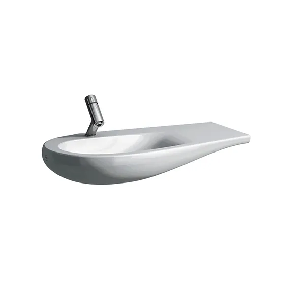 Laufen Waschtisch ALESSI 500x900x165 Ablage rechts 1 Hahnloch mit Überlauf LCC Weiß