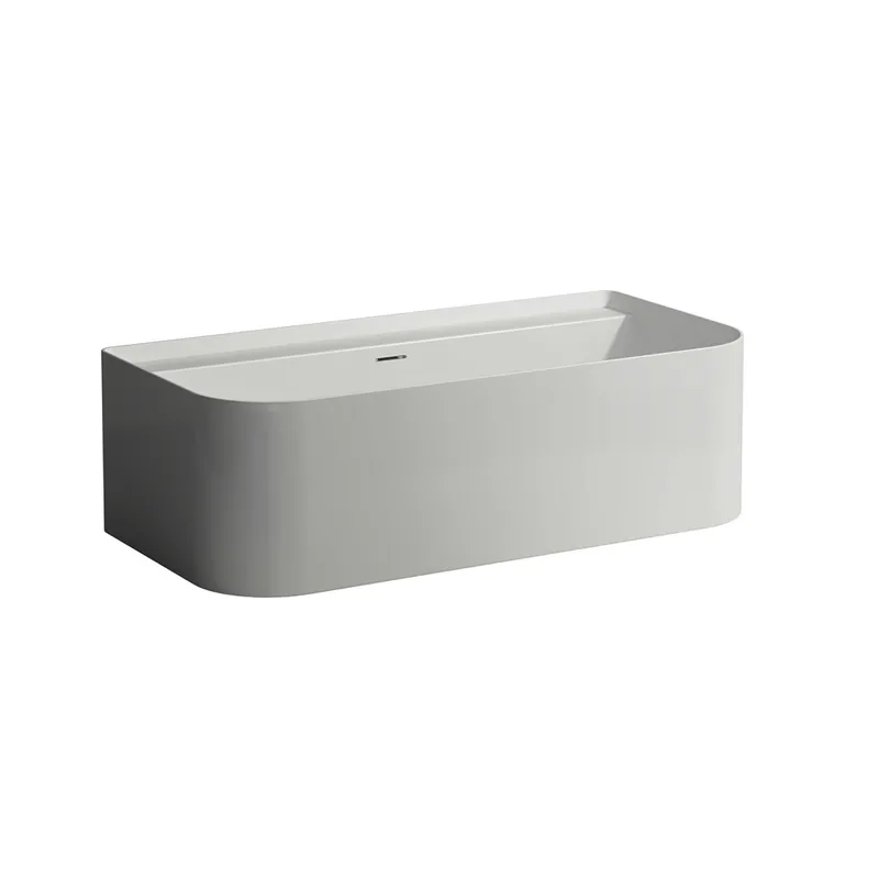 Laufen Badewanne SONAR 815x1600x535 aus Sentec mit Hahnlöchern weiß