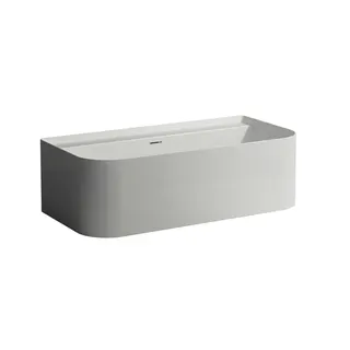 Laufen Badewanne SONAR 815x1600x535 aus Sentec mit Hahnlöchern weiß