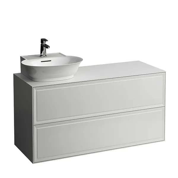 Laufen WTU THE NEW CLASSIC 457x1177x600 Aus links 2Schubl P/P f.WT H816852 weiß lack