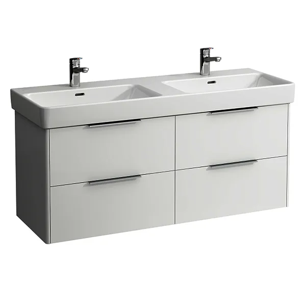 Laufen WTU BASE 438x1258x515 4 Schubl m.Griff f.WT H814968 weiß glzd