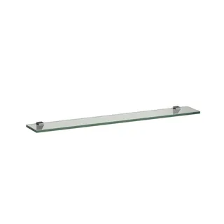 Laufen Glasablage FRAME 25 120x800x10 mit 2 Wandbefestigungen silbereloxiert