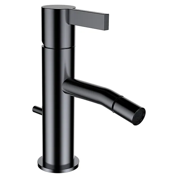 Bidetmischer K-LAUFEN Ausladung 110mm mit Ablaufventil PVD Edelstahl gebürstet