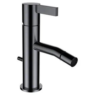 Bidetmischer K-LAUFEN Ausladung 110mm mit Ablaufventil PVD Edelstahl gebürstet