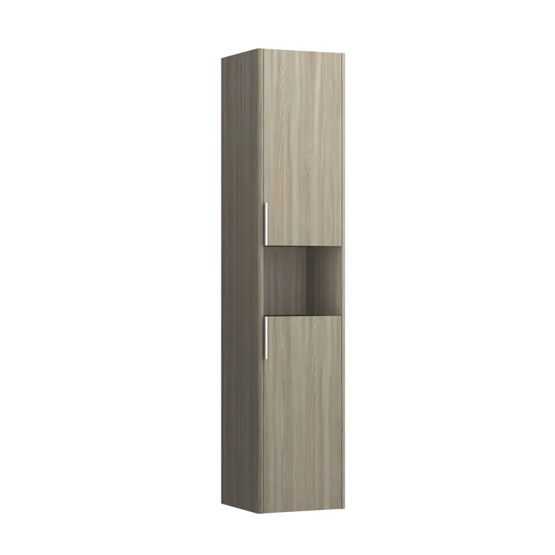 Laufen HS BASE 336x350x1650 2Türen Scharn. links 1 Fach offen m.Griff ulme hell