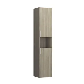 Laufen HS BASE 336x350x1650 2Türen Scharn. links 1 Fach offen m.Griff ulme hell