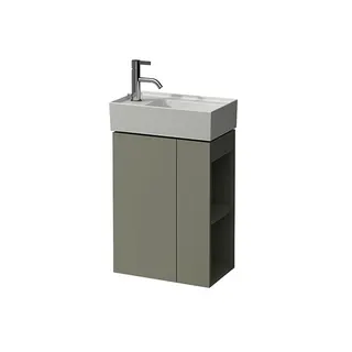 LF WTU K-LAUFEN 270x440x600 1Tür li Regal re P/P f.WT H815335 kieselgrau