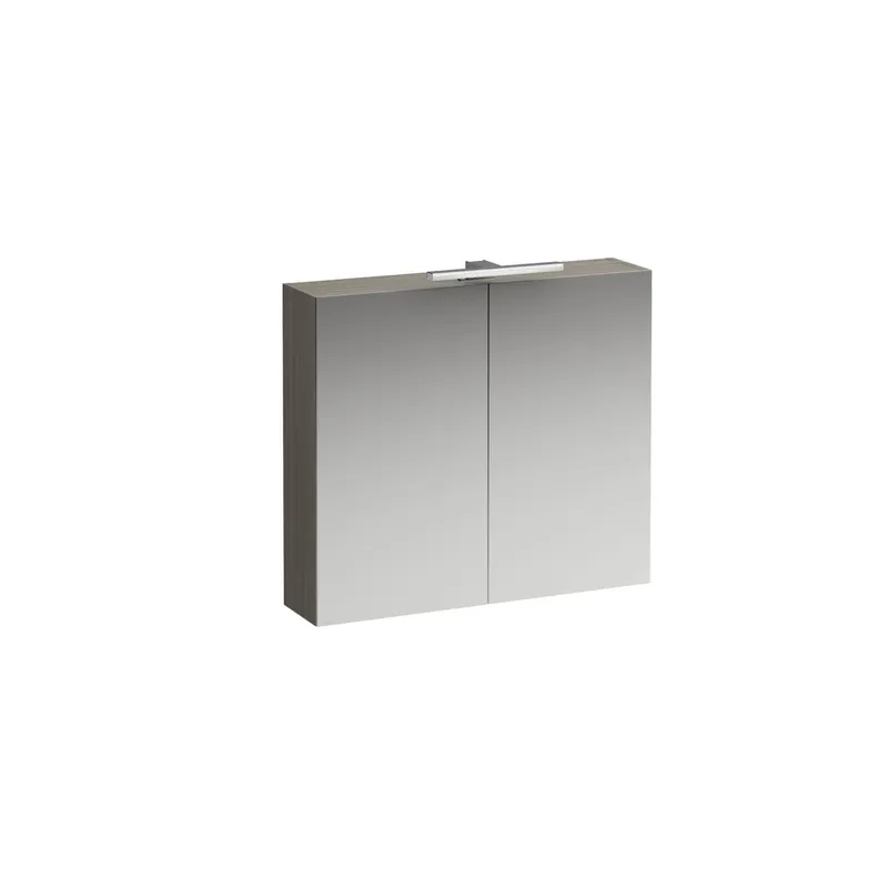 Laufen SPS BASE LED-Bel. horiz. m.Schalter Steckd. 185x800x700 2 Türen ulme hell