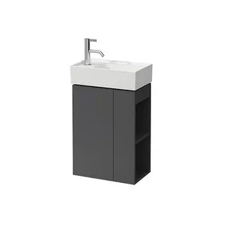 LF WTU K-LAUFEN 270x440x600 1Tür li Regal re P/P f.WT H815335 schiefergrau