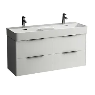 LF WTU BASE 391x1178,5x515 4 Schubl m.Griff f.WT H814282 weiß glzd