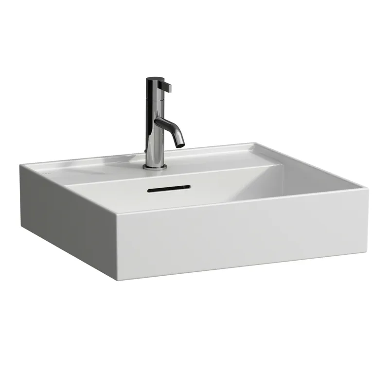 Aufsatz-Waschtisch K-LAUFEN 460x500x145 1 Hahnloch mit Überlauf LCC weiß