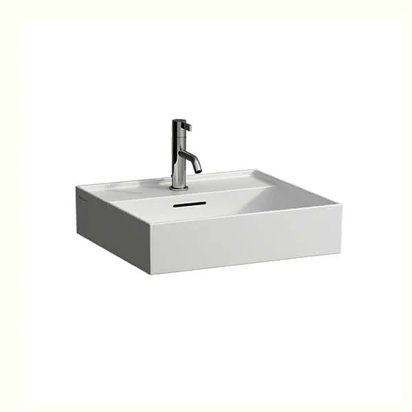 Aufsatz-Waschtisch K-LAUFEN 460x500x145 1 Hahnloch mit Überlauf weiß