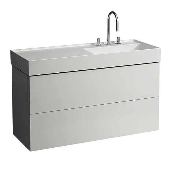 WTU K-LAUFEN 600x1180x450 2 Schubl Push/Pull f.WT H813333 weiß matt