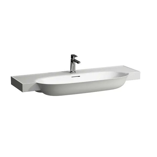 Laufen Waschtisch THE NEW CLASSIC 480x1200x165 3 Hahnloch mit Überlauf weiß