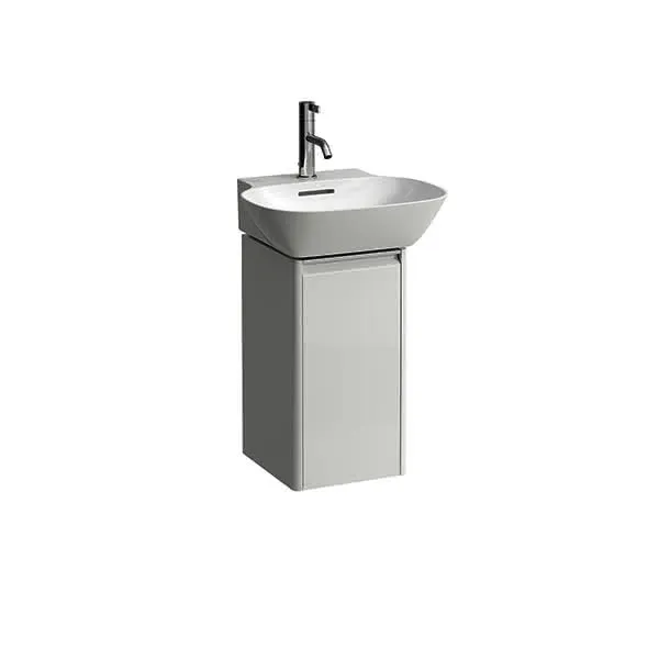 Laufen WTU BASE 296x277x515 1 Tür Scharn. rechts Griff alu. f.WT H815301 weiß matt