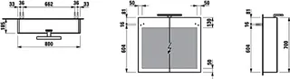 Laufen SPS BASE LED-Bel. horiz. m.Schalter Steckd. 185x800x700 2 Türen multicolor – Bild 2