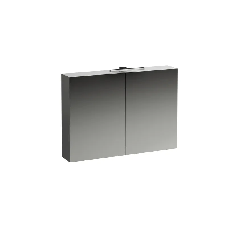 Laufen SPS BASE LED-Bel. horiz. m.Schalter Steckd. 185x1000x700 2 Türen weiß glzd