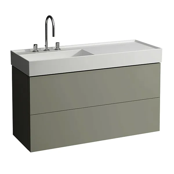 WTU K-LAUFEN 600x1180x450 2 Schubl Push/Pull f.WT H813332 kieselgrau