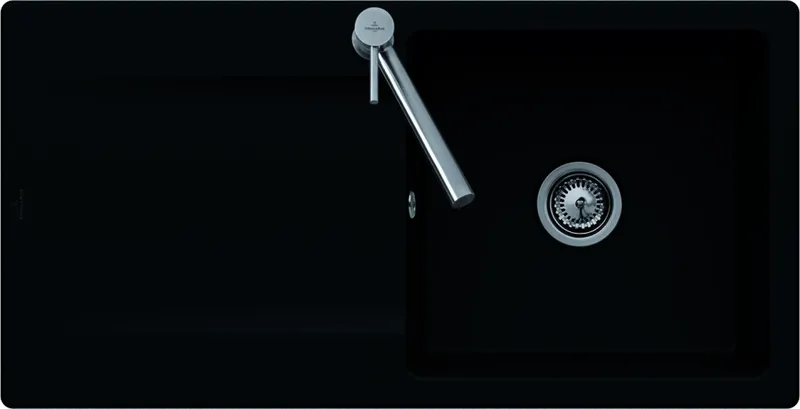 Villeroy & Boch EB-SP Siluet 60 1000x510mm Spülbecken reversibel aus TitanCeram Chrom.e cplus
