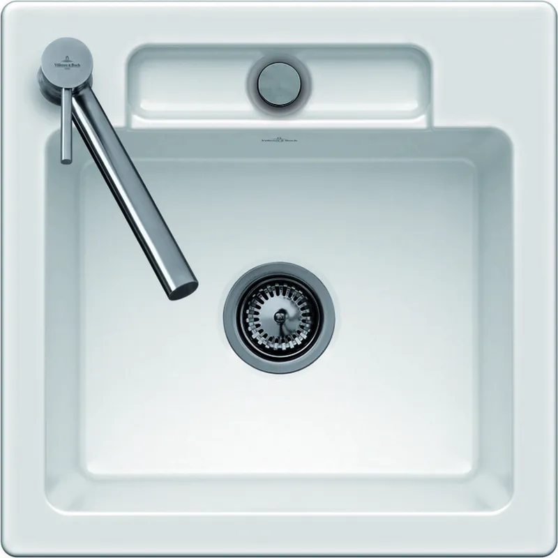 Villeroy & Boch EB-SP Siluet 50 S 510x510mm Exc-Garn. aus TitanCeram Weiß Alpin cplus