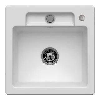Villeroy & Boch EB-SP Siluet 50 S 510x510mm Exc-Garn. aus TitanCeram Stone White cplus