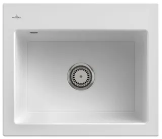 Villeroy & Boch EB-SP Subway 60 S 600x510mm Ablgarn. Spülbecken m.tig Keram. Weiß Alpin cplus – Bild 2