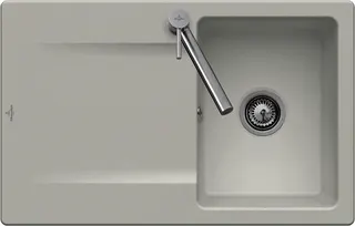 Villeroy & Boch EB-SP Siluet 45 800x510mm IB reversibel TitanCeram Stone White cplus – Bild 2