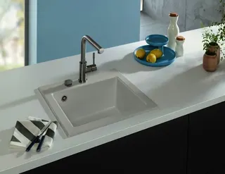 Villeroy & Boch EB-SP Subway 50 S 525x510mm Exc-Garn. Spülbecken m.tig Keram. Weiß Alpin cplus – Bild 3