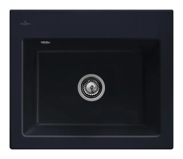 Villeroy & Boch EB-SP Subway 60 S 600x510mm Ablgarn. Spülbecken m.tig Keram. Graphite cplus