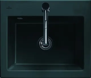 Villeroy & Boch EB-SP Subway 60 S 600x510mm Ablgarn. Spülbecken m.tig Keram. Graphite cplus – Bild 2