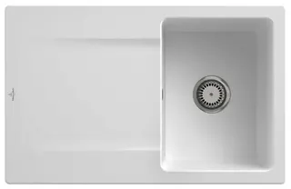 Villeroy & Boch EB-SP Siluet 45 800x510mm Ablgarn. IB reversibel TitanCeram Stone White cplus – Bild 2