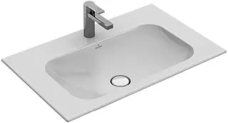 Villeroy & Boch Schrankwaschtisch Finion 800x500mm re-eckig 1HL. o. ÜL. Weiß Alpin cplus