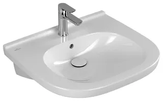 Villeroy & Boch Waschbecken ViCare 600x550mm ov 1HL. m. ÜL. Weiß Alpin AntiBac CeramicPlus – Bild 2