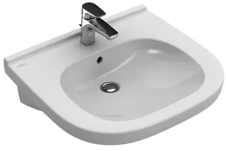 Villeroy & Boch Waschbecken ViCare 600x550mm ov 1HL. o. ÜL. Weiß Alpin AntiBac CeramicPlus