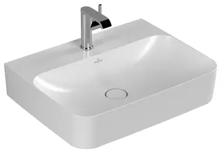 Villeroy & Boch Waschtisch Finion 600x470mm re-eckig 1HL. m. verd ÜL. Unterseite geschl StoneWhite c+ – Bild 2